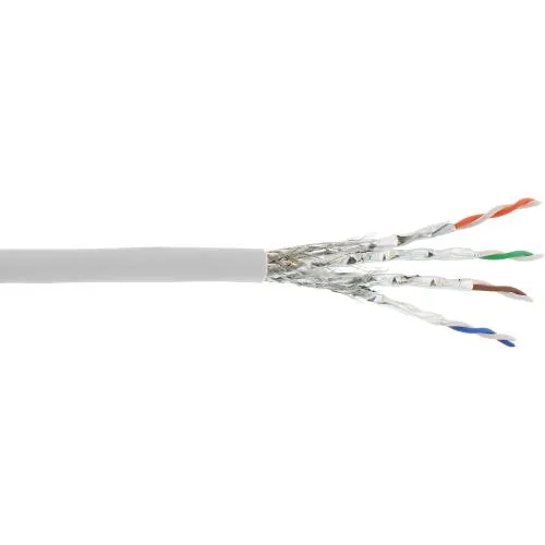 Cat.6A Patchkabel Meterware, S/FTP (PiMf), AWG26, LSZH, 500 MHz, 100 m